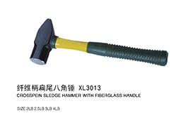 纤维柄扁尾八角锤XL3013